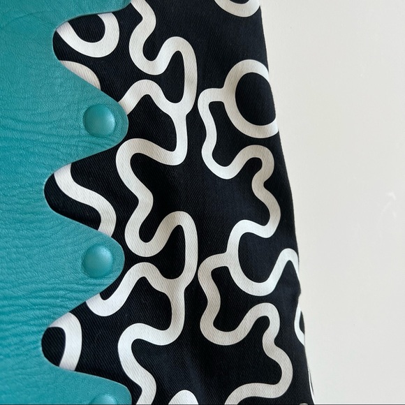 JW Anderson iconic runway teal black squiggle mini skirt - Picture 5 of 9